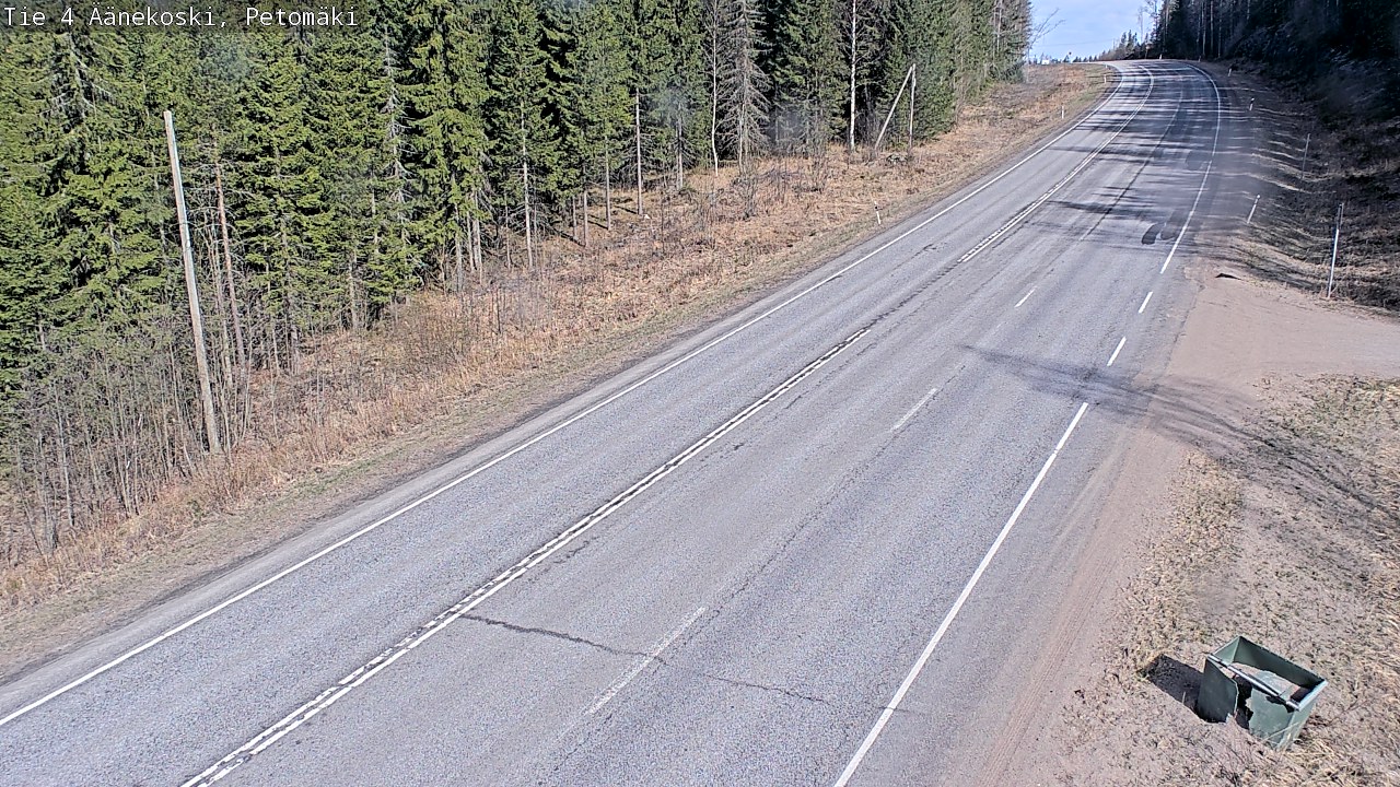 Weather Camera Image Väg 4 Äänekoski. PetomäkiPetomäki, Äänekoski, Keski-Suomi