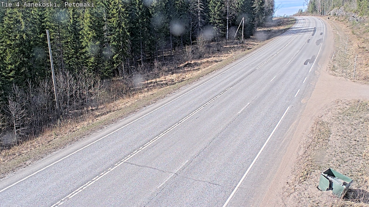 Weather Camera Image Väg 4 Äänekoski. PetomäkiPetomäki, Äänekoski, Keski-Suomi
