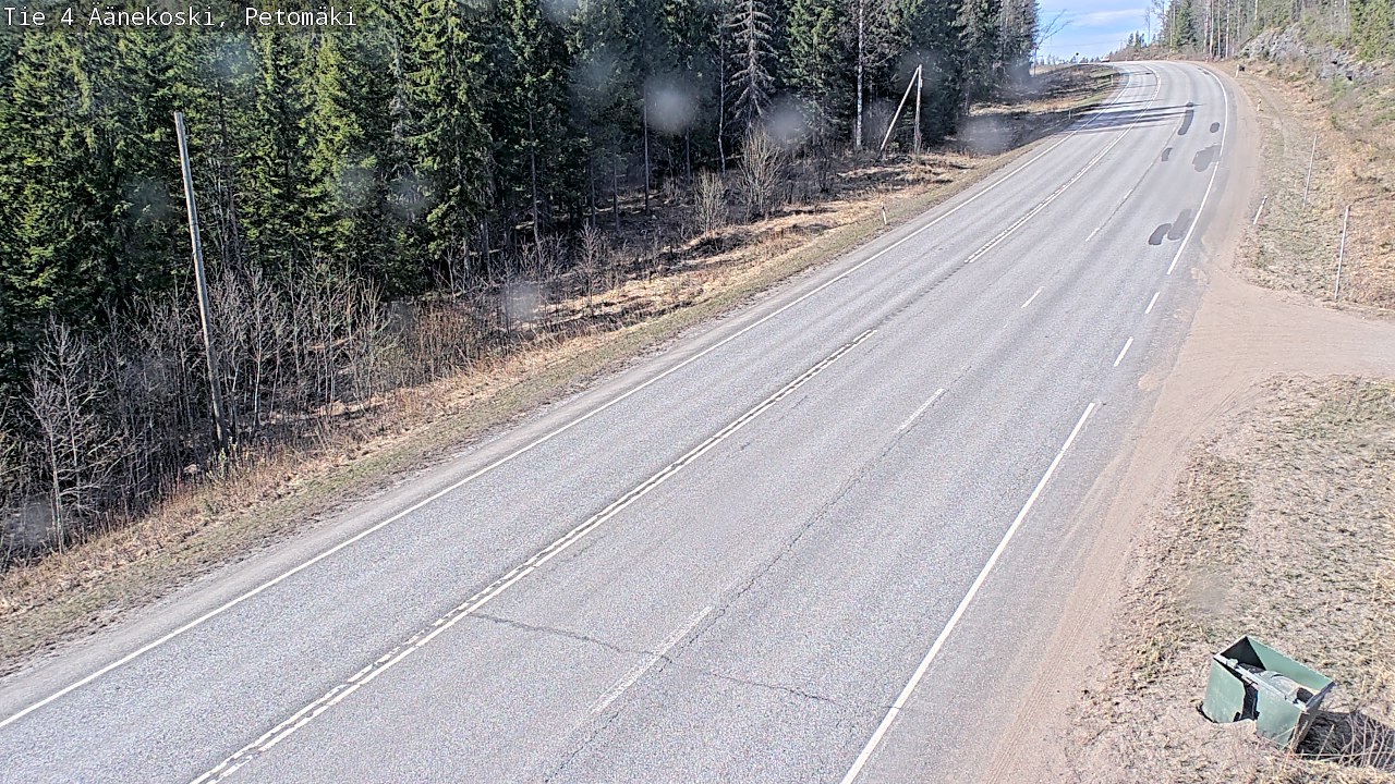 Weather Camera Image Väg 4 Äänekoski. PetomäkiPetomäki, Äänekoski, Keski-Suomi