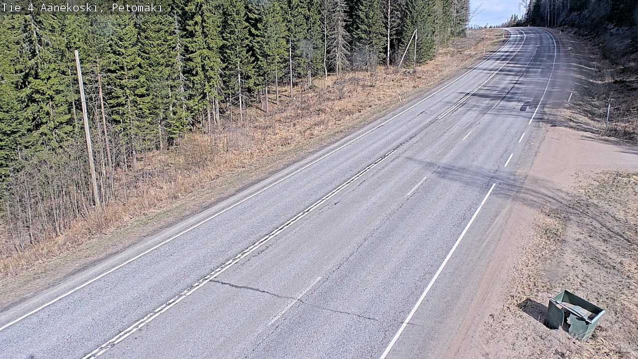 Weather Camera Image Väg 4 Äänekoski. PetomäkiPetomäki, Äänekoski, Keski-Suomi