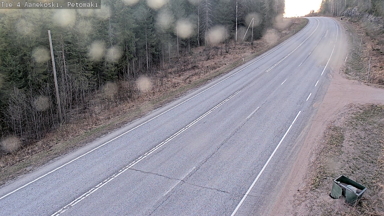 Weather Camera Image Väg 4 Äänekoski. PetomäkiPetomäki, Äänekoski, Keski-Suomi