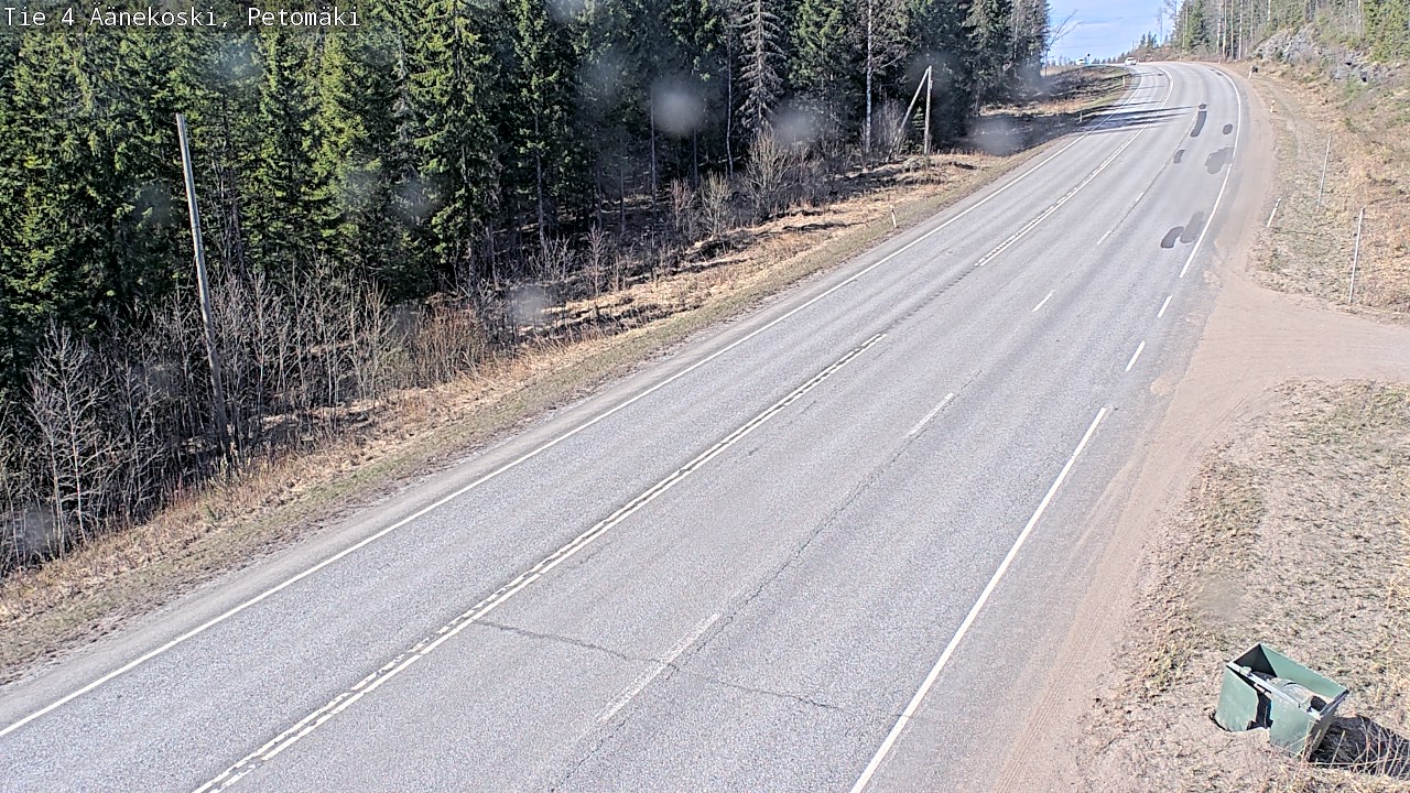 Weather Camera Image Väg 4 Äänekoski. PetomäkiPetomäki, Äänekoski, Keski-Suomi