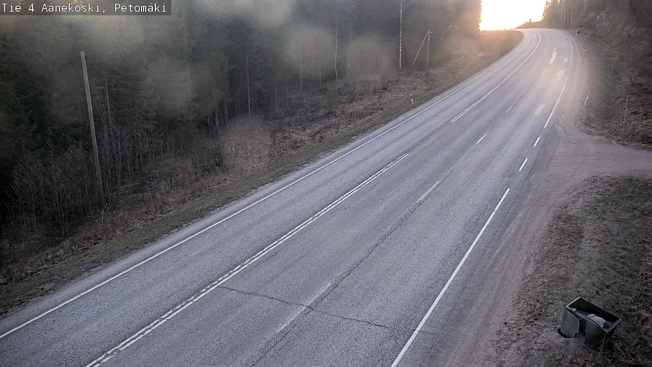 Weather Camera Image Väg 4 Äänekoski. PetomäkiPetomäki, Äänekoski, Keski-Suomi