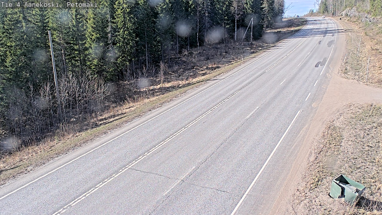 Weather Camera Image Väg 4 Äänekoski. PetomäkiPetomäki, Äänekoski, Keski-Suomi