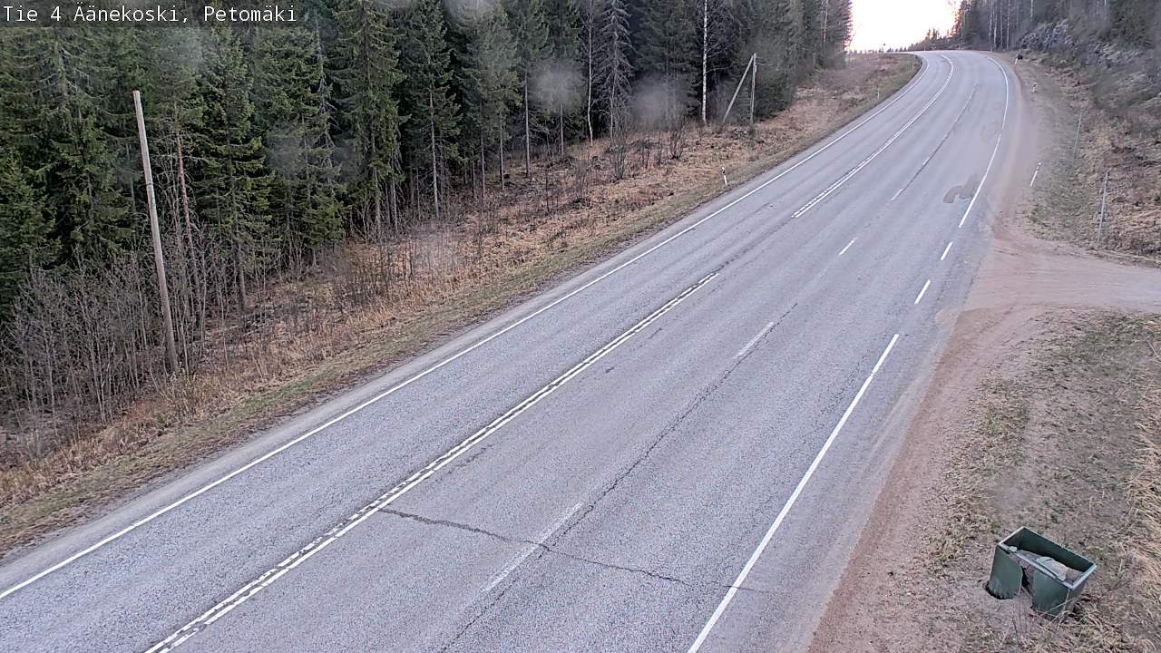 Weather Camera Image Road 4 Äänekoski. PetomäkiPetomäki, Äänekoski, Keski-Suomi