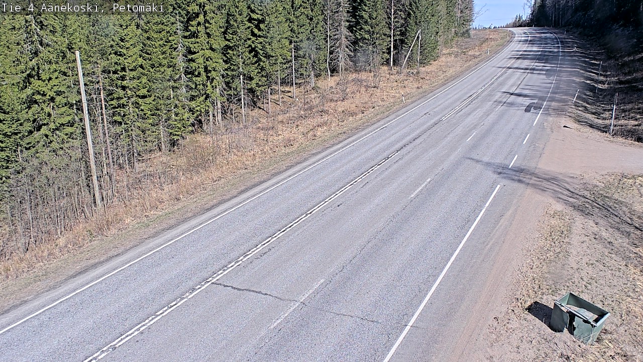 Weather Camera Image Väg 4 Äänekoski. PetomäkiPetomäki, Äänekoski, Keski-Suomi