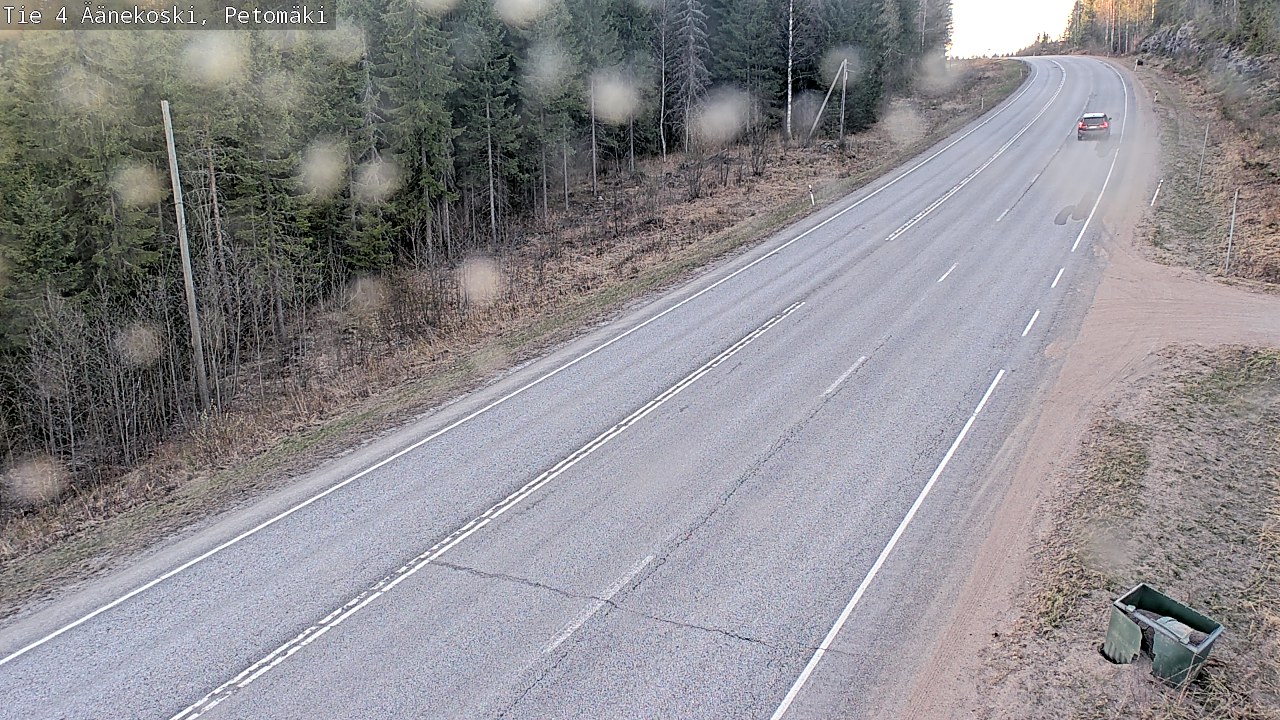 Weather Camera Image Väg 4 Äänekoski. PetomäkiPetomäki, Äänekoski, Keski-Suomi
