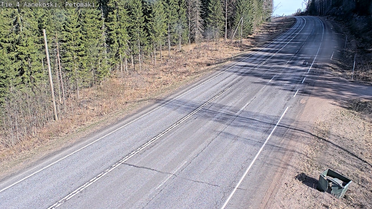 Weather Camera Image Väg 4 Äänekoski. PetomäkiPetomäki, Äänekoski, Keski-Suomi