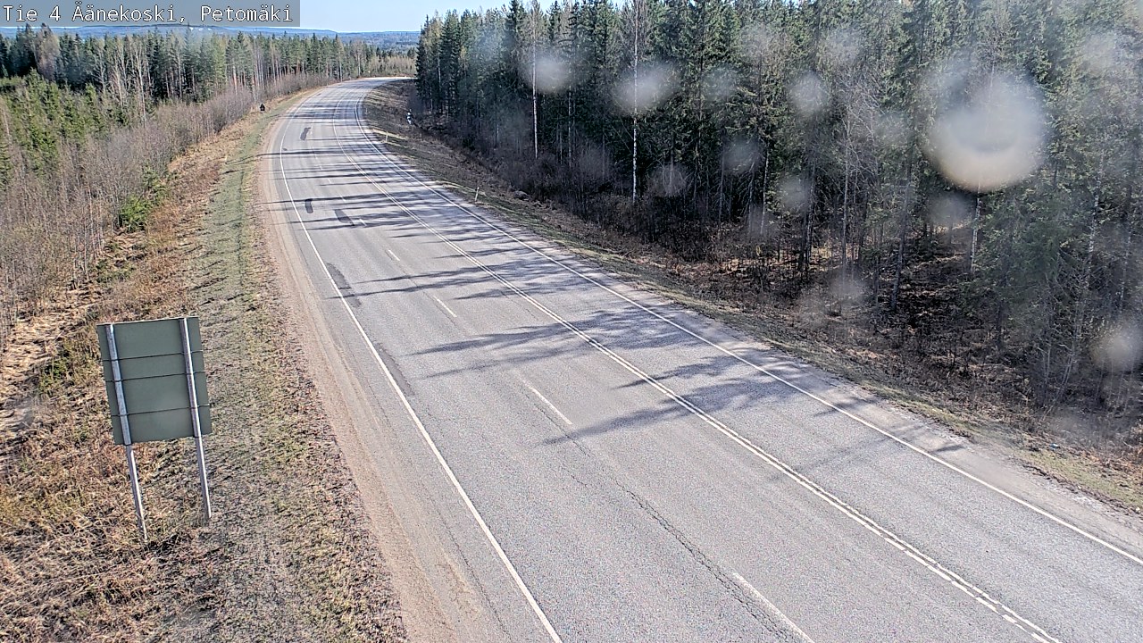 Weather Camera Image Väg 4 Äänekoski. PetomäkiPetomäki, Äänekoski, Keski-Suomi