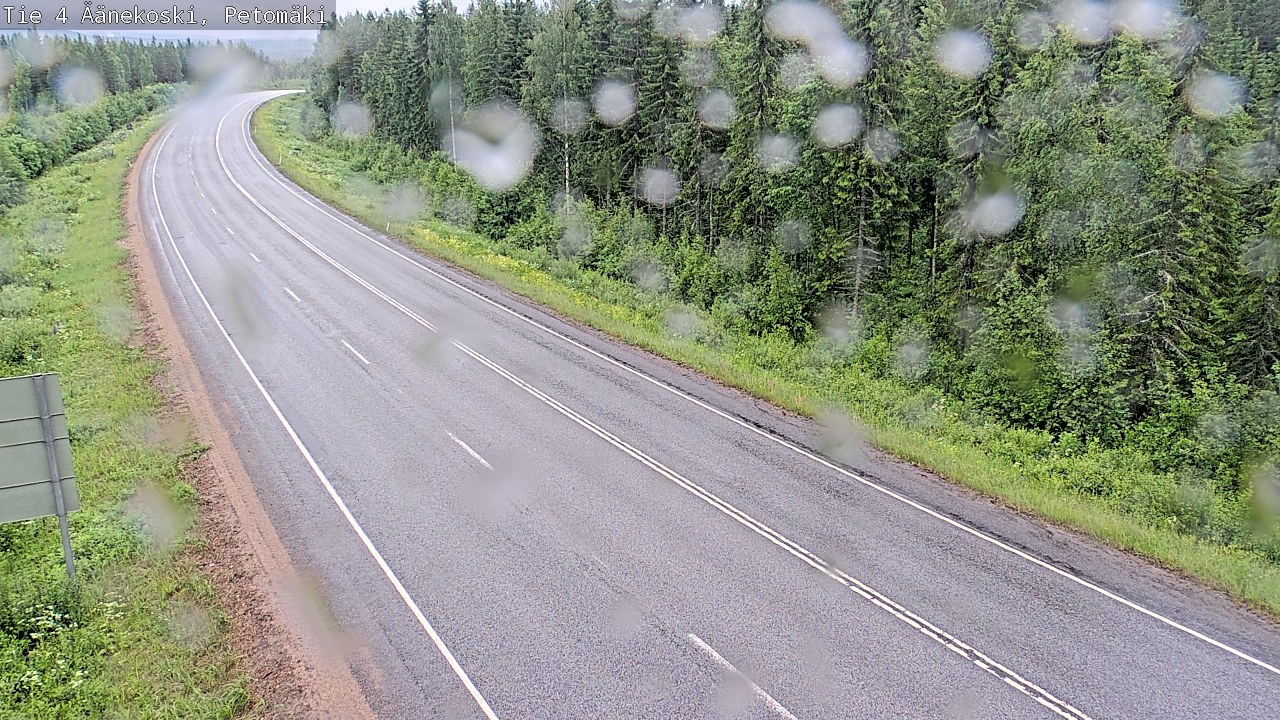 Weather Camera Image Väg 4 Äänekoski. PetomäkiPetomäki, Äänekoski, Keski-Suomi