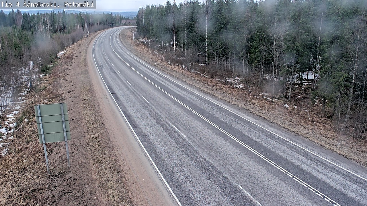 Weather Camera Image Road 4 Äänekoski. PetomäkiPetomäki, Äänekoski, Keski-Suomi