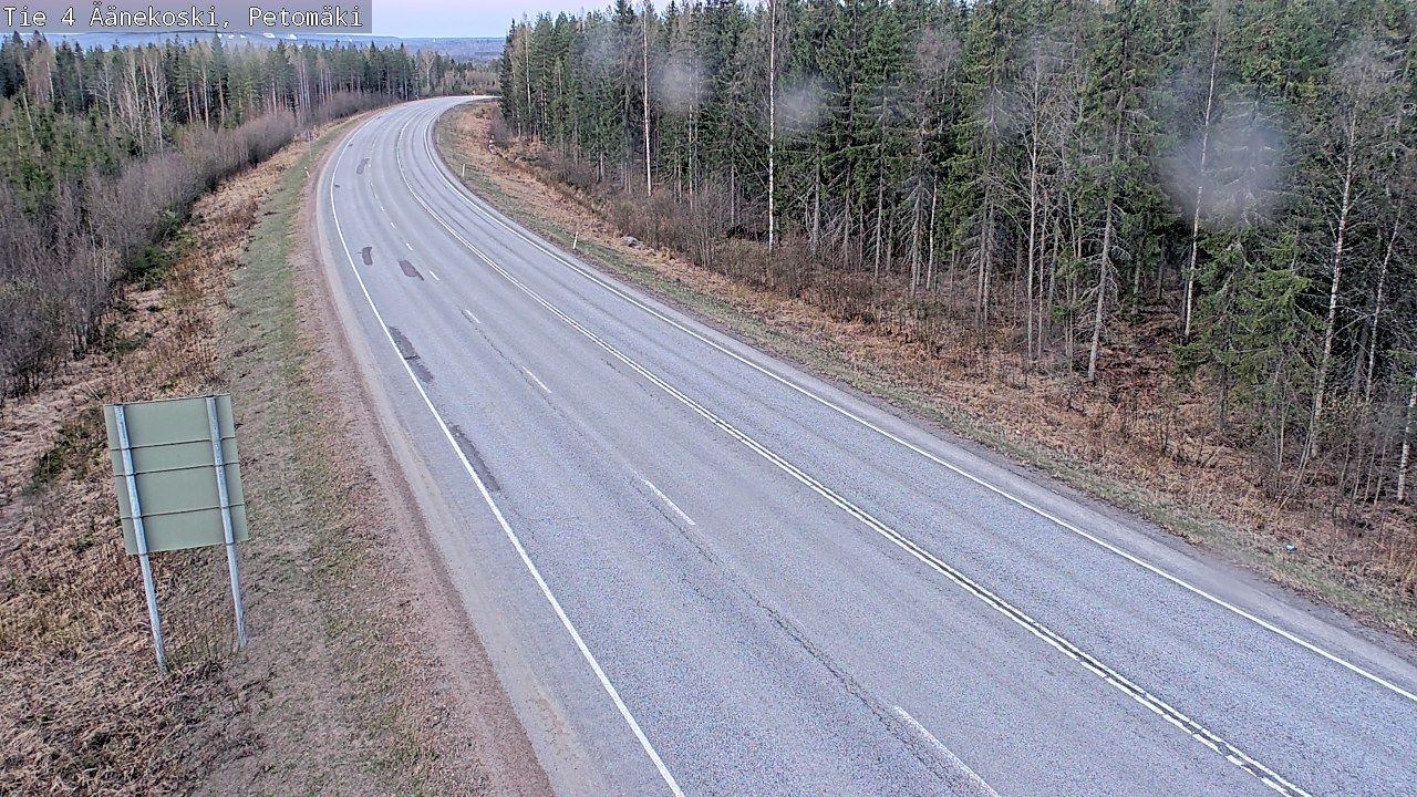 Weather Camera Image Road 4 Äänekoski. PetomäkiPetomäki, Äänekoski, Keski-Suomi