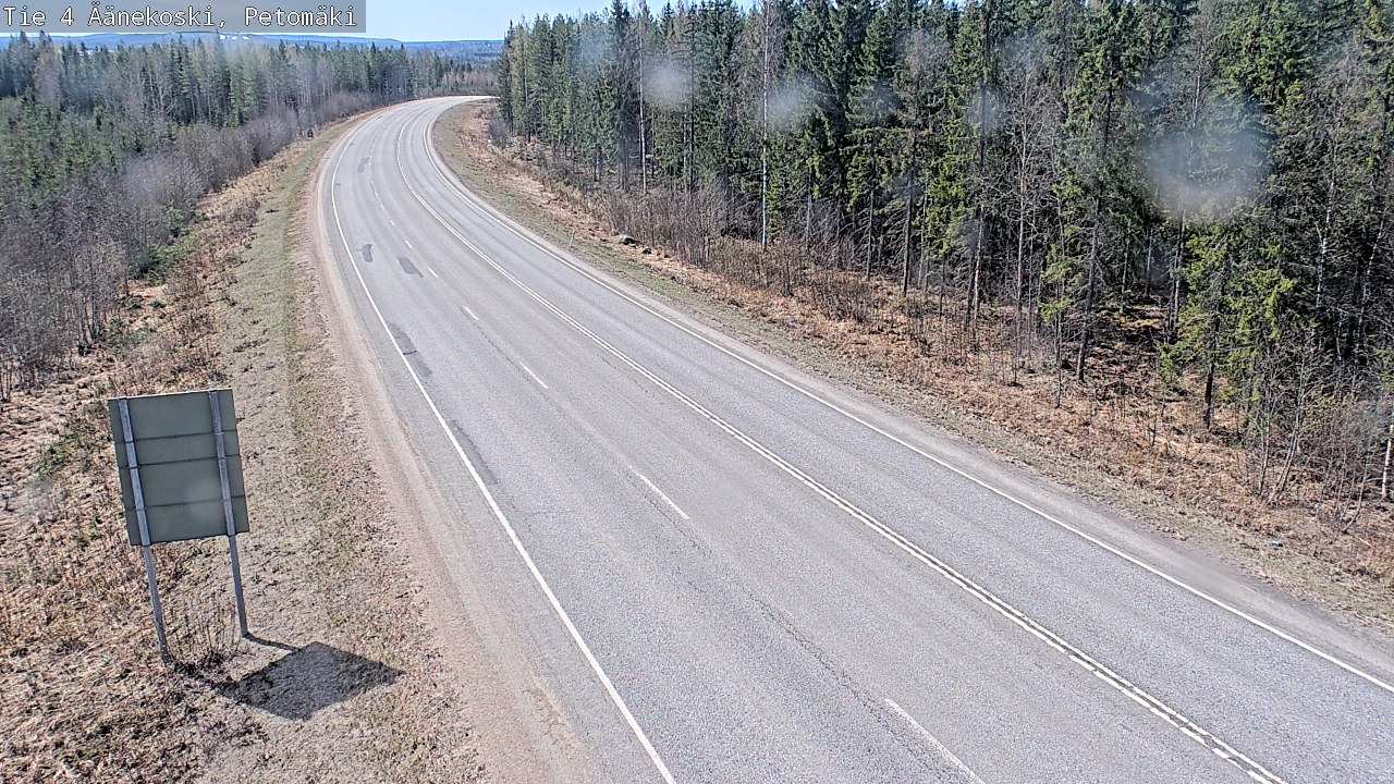 Weather Camera Image Väg 4 Äänekoski. PetomäkiPetomäki, Äänekoski, Keski-Suomi
