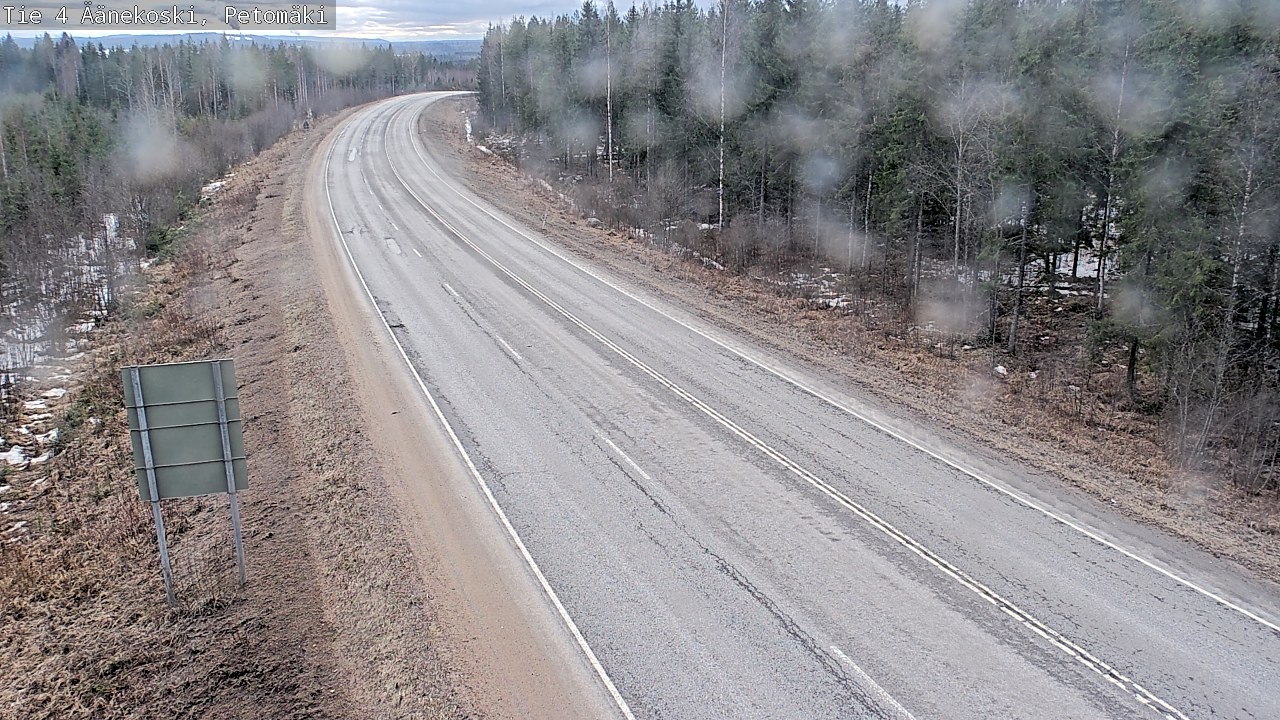 Weather Camera Image Road 4 Äänekoski. PetomäkiPetomäki, Äänekoski, Keski-Suomi