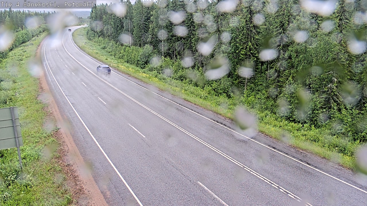 Weather Camera Image Väg 4 Äänekoski. PetomäkiPetomäki, Äänekoski, Keski-Suomi