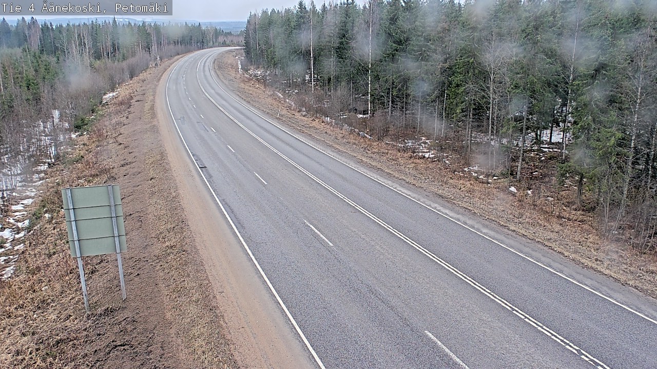 Weather Camera Image Road 4 Äänekoski. PetomäkiPetomäki, Äänekoski, Keski-Suomi
