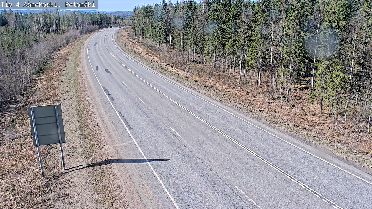 Weather Camera Image Väg 4 Äänekoski. PetomäkiPetomäki, Äänekoski, Keski-Suomi