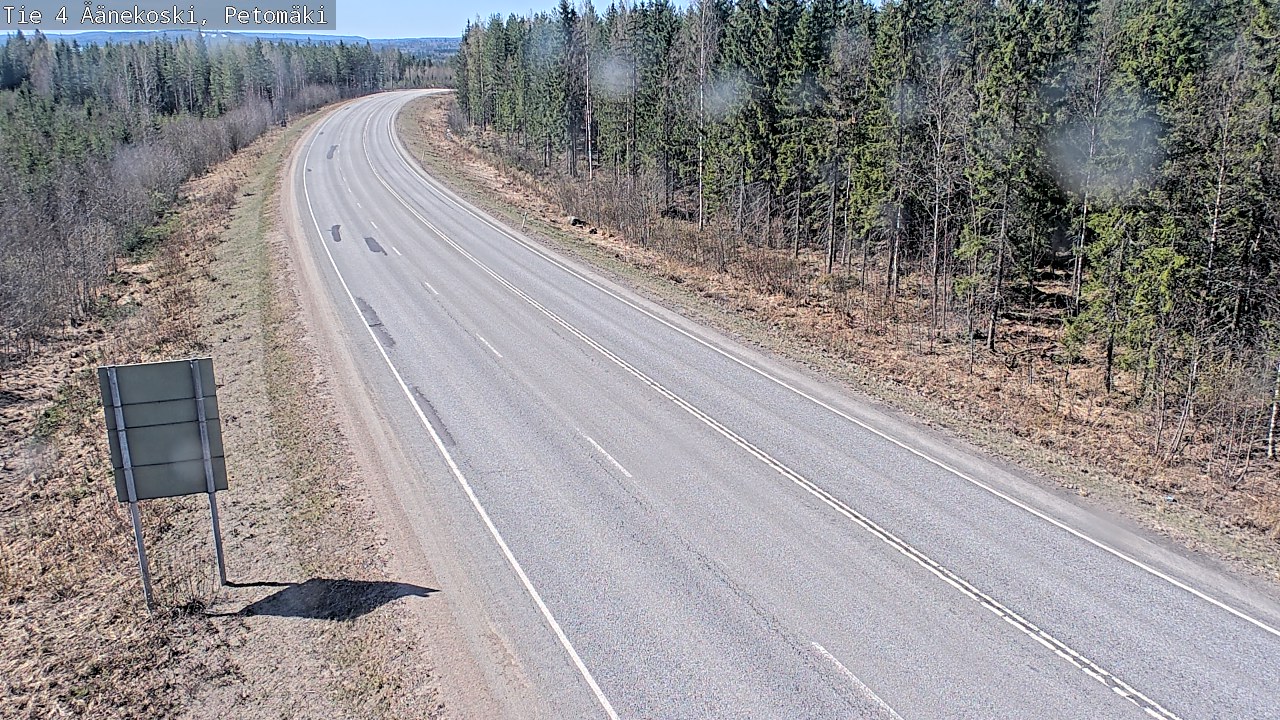 Weather Camera Image Väg 4 Äänekoski. PetomäkiPetomäki, Äänekoski, Keski-Suomi