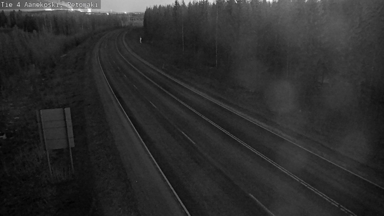 Weather Camera Image Väg 4 Äänekoski. PetomäkiPetomäki, Äänekoski, Keski-Suomi