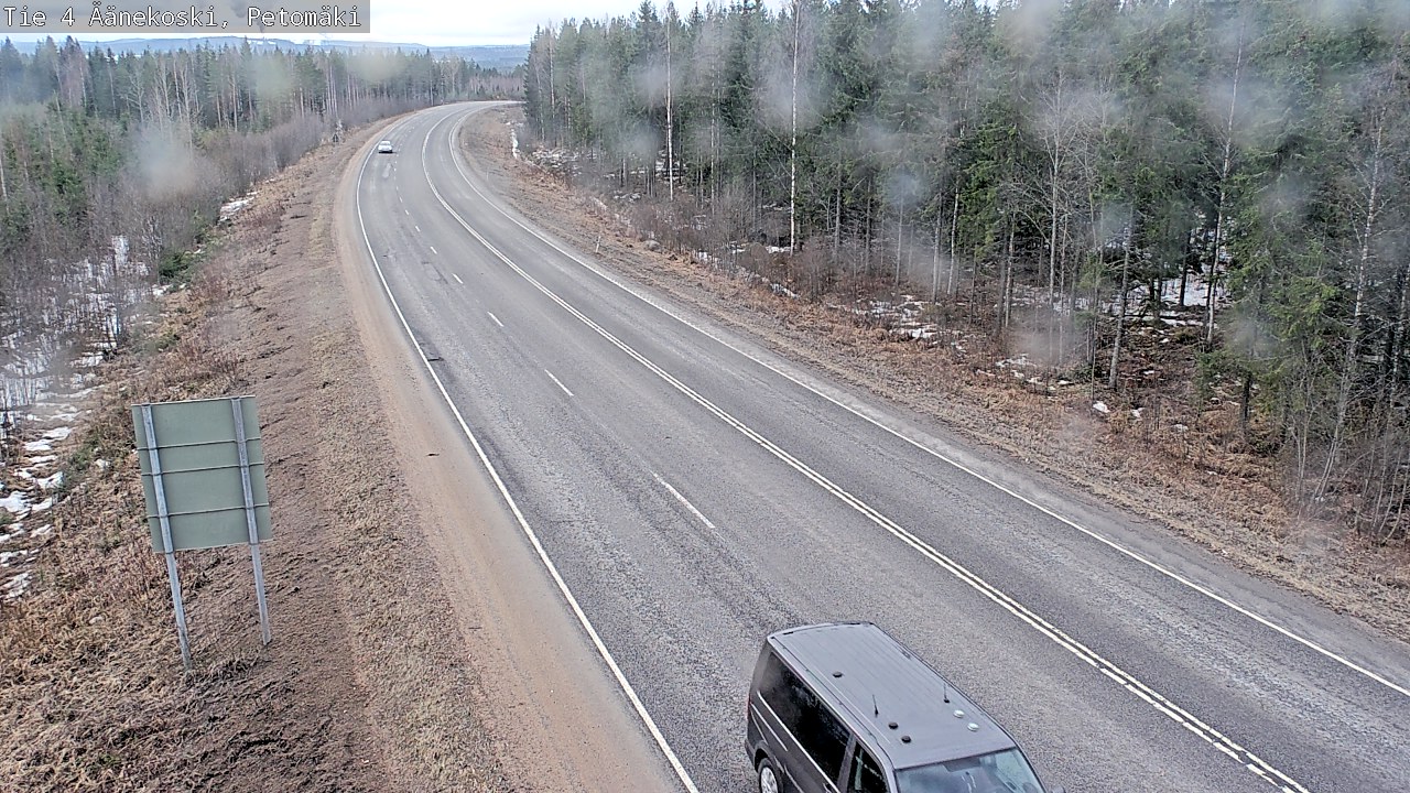 Weather Camera Image Road 4 Äänekoski. PetomäkiPetomäki, Äänekoski, Keski-Suomi