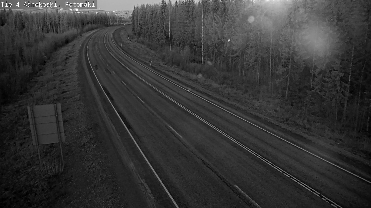 Weather Camera Image Väg 4 Äänekoski. PetomäkiPetomäki, Äänekoski, Keski-Suomi