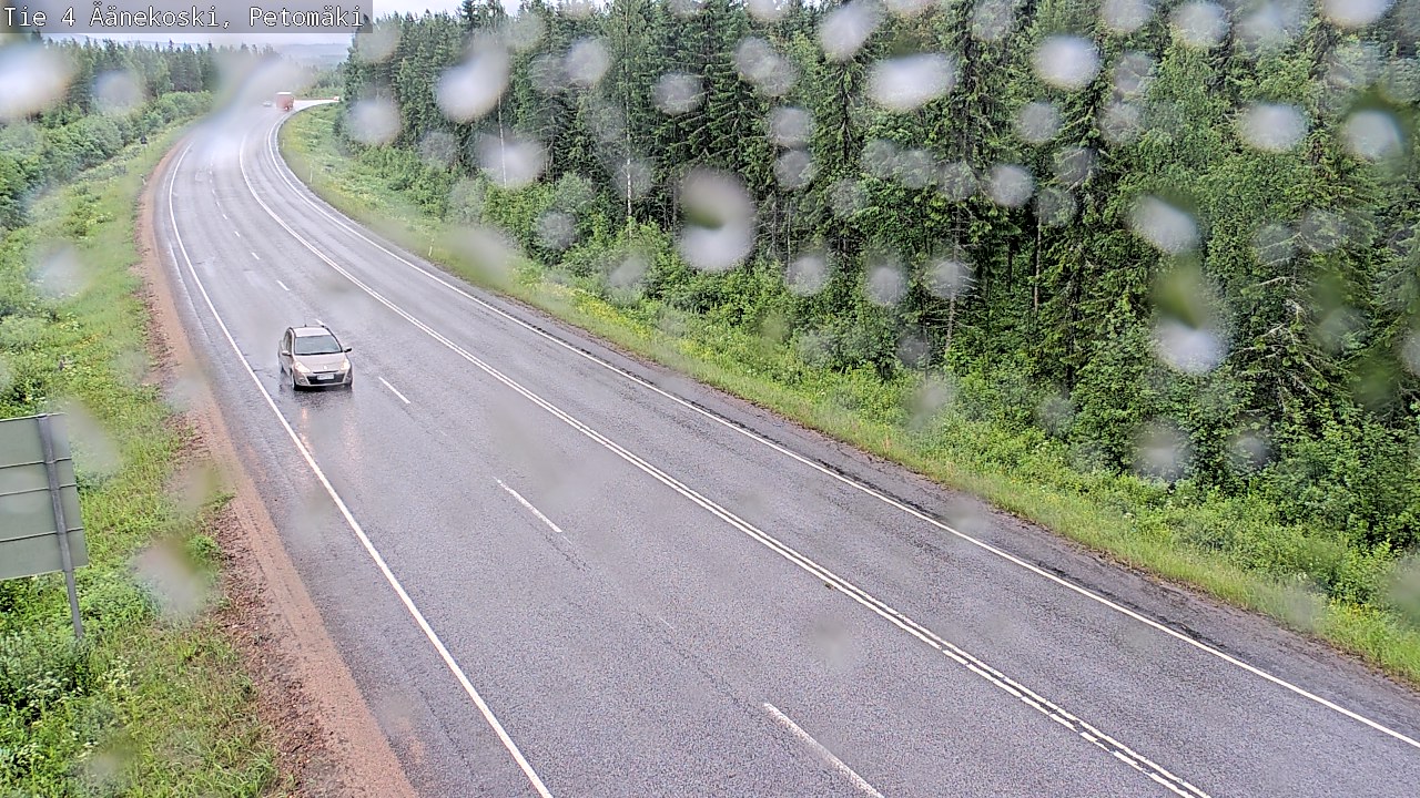 Weather Camera Image Väg 4 Äänekoski. PetomäkiPetomäki, Äänekoski, Keski-Suomi