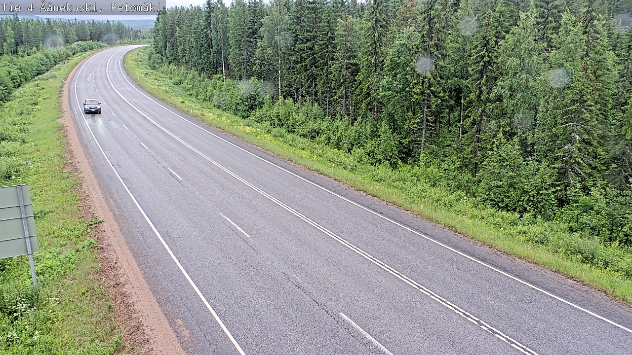 Weather Camera Image Väg 4 Äänekoski. PetomäkiPetomäki, Äänekoski, Keski-Suomi
