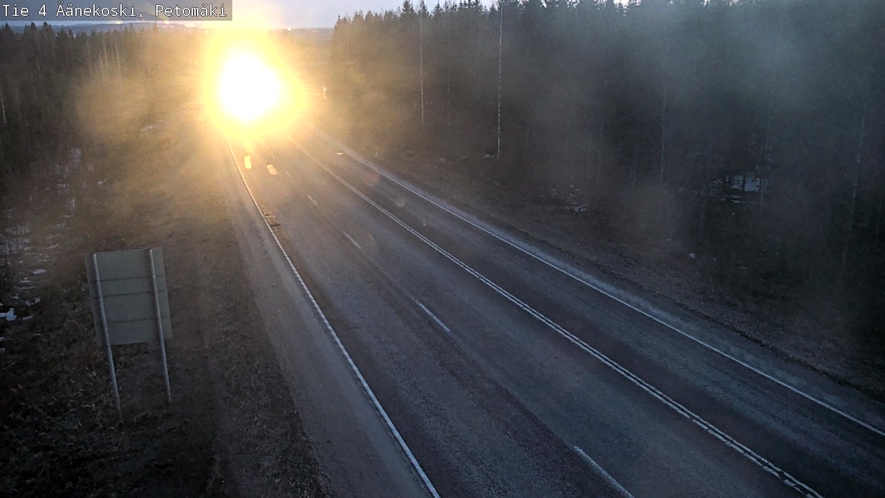 Weather Camera Image Väg 4 Äänekoski. PetomäkiPetomäki, Äänekoski, Keski-Suomi