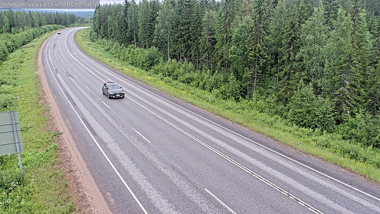 Weather Camera Image Väg 4 Äänekoski. PetomäkiPetomäki, Äänekoski, Keski-Suomi