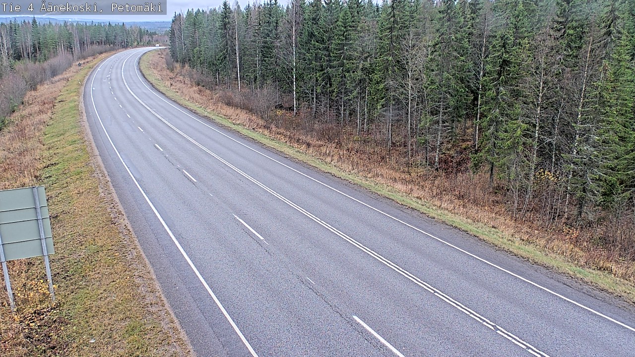 Weather Camera Image Väg 4 Äänekoski. PetomäkiPetomäki, Äänekoski, Keski-Suomi