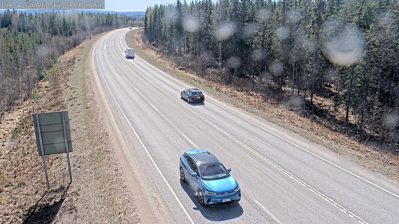 Weather Camera Image Väg 4 Äänekoski. PetomäkiPetomäki, Äänekoski, Keski-Suomi
