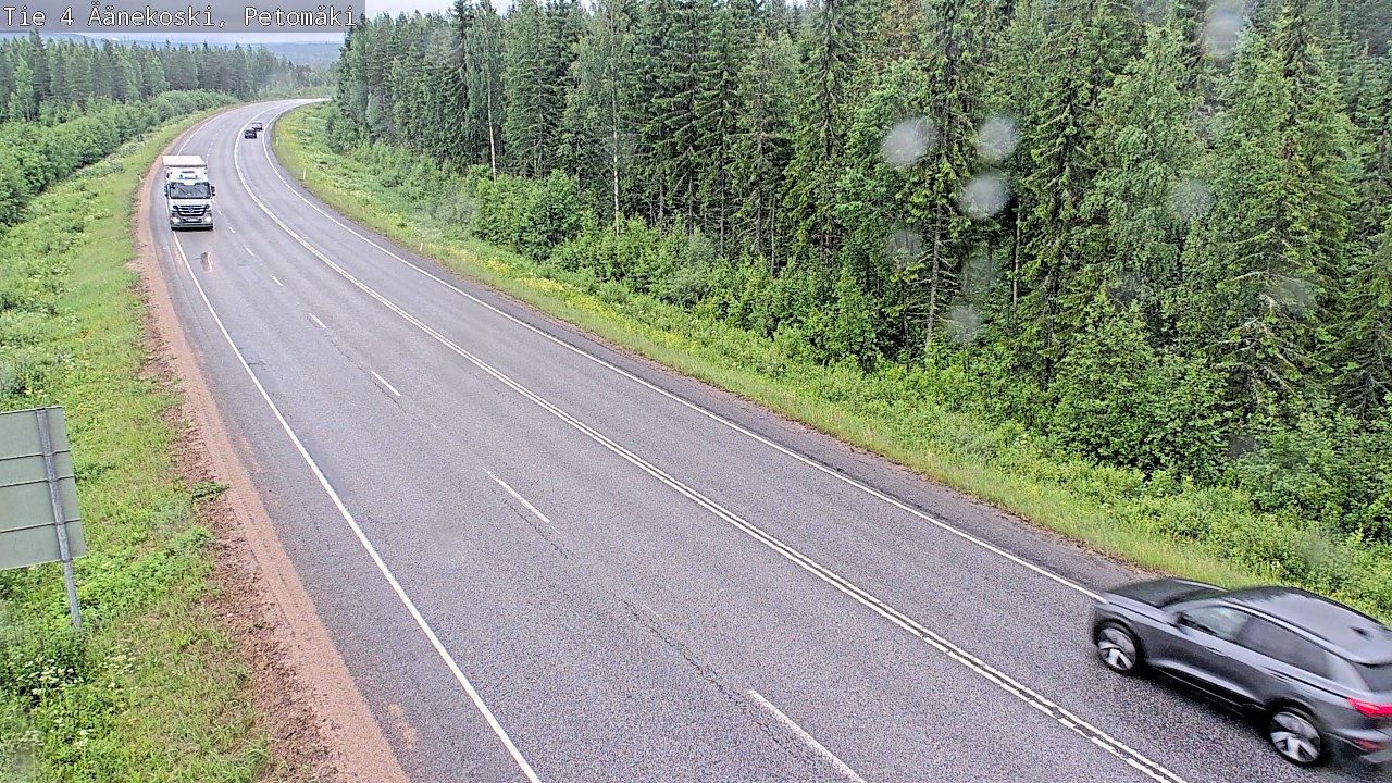 Weather Camera Image Väg 4 Äänekoski. PetomäkiPetomäki, Äänekoski, Keski-Suomi