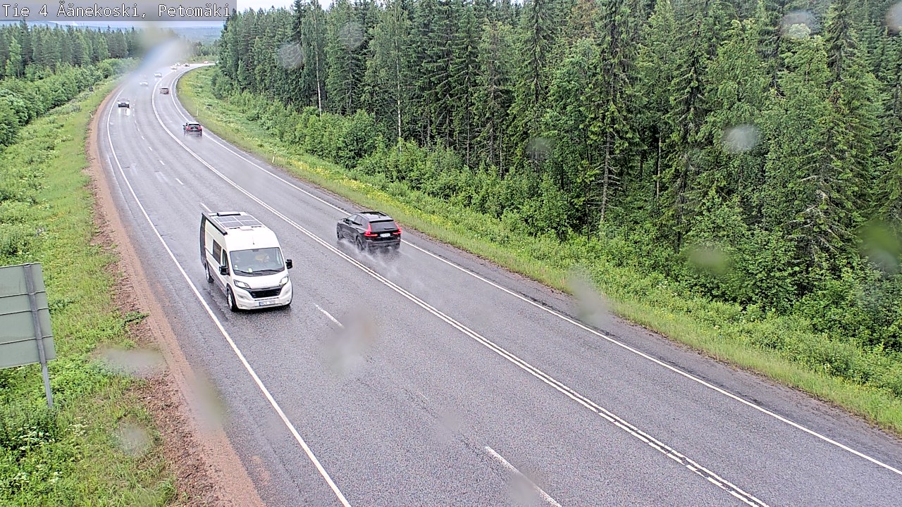 Weather Camera Image Väg 4 Äänekoski. PetomäkiPetomäki, Äänekoski, Keski-Suomi