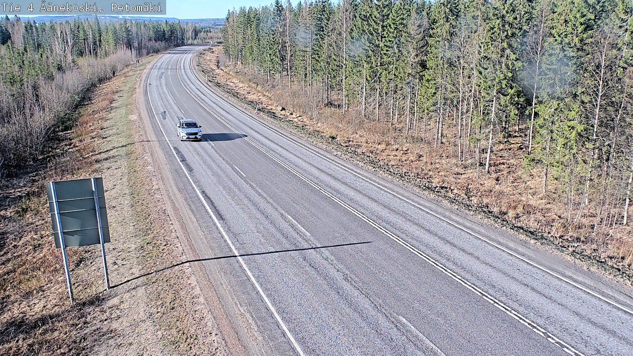 Weather Camera Image Väg 4 Äänekoski. PetomäkiPetomäki, Äänekoski, Keski-Suomi