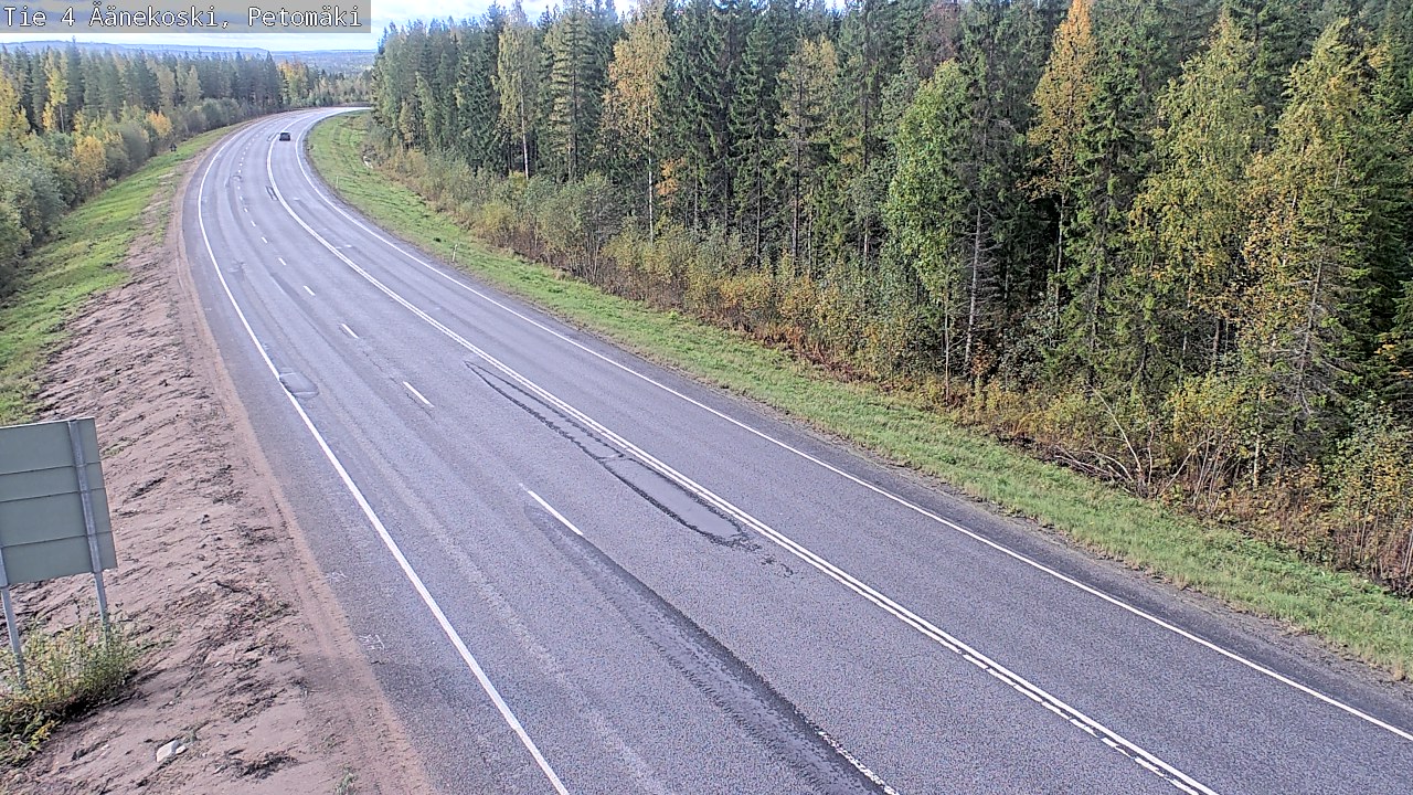 Weather Camera Image Road 4 Äänekoski. PetomäkiPetomäki, Äänekoski, Keski-Suomi