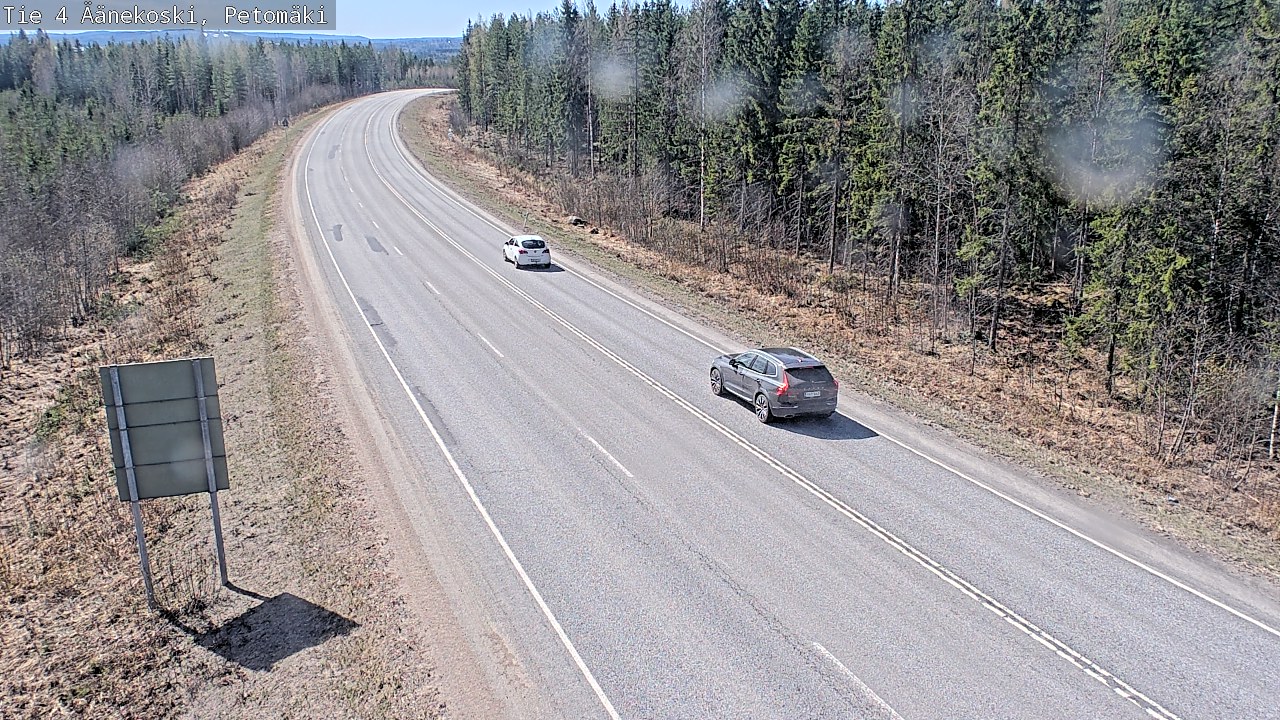 Weather Camera Image Väg 4 Äänekoski. PetomäkiPetomäki, Äänekoski, Keski-Suomi