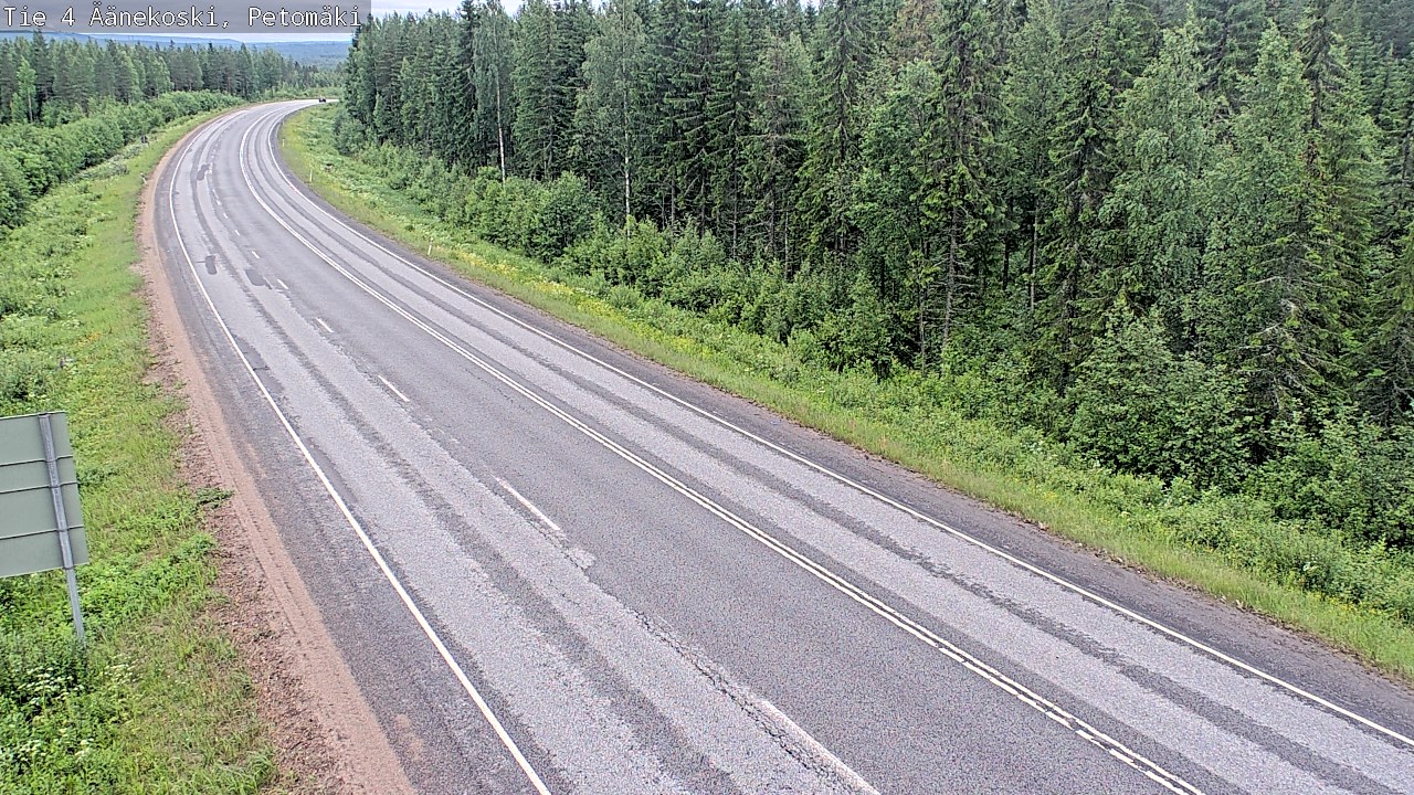 Weather Camera Image Väg 4 Äänekoski. PetomäkiPetomäki, Äänekoski, Keski-Suomi