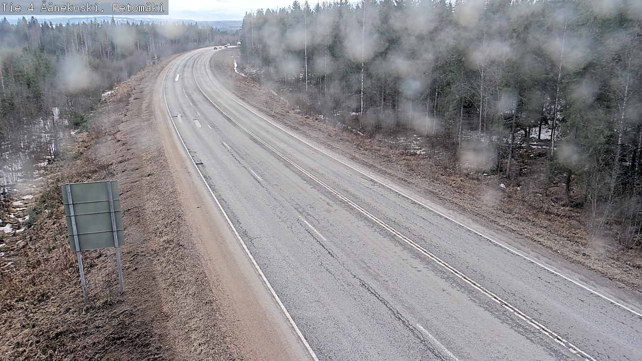 Weather Camera Image Road 4 Äänekoski. PetomäkiPetomäki, Äänekoski, Keski-Suomi