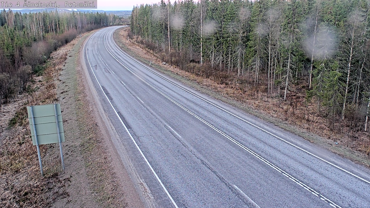 Weather Camera Image Väg 4 Äänekoski. PetomäkiPetomäki, Äänekoski, Keski-Suomi