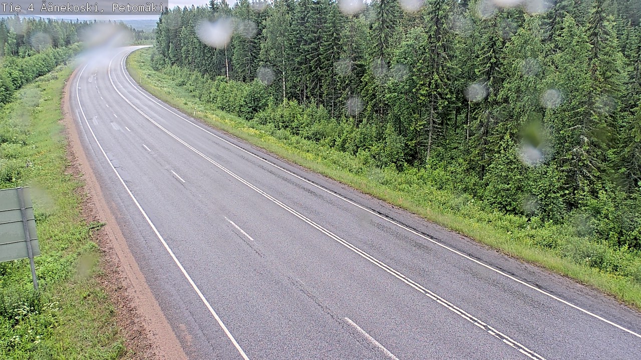 Weather Camera Image Väg 4 Äänekoski. PetomäkiPetomäki, Äänekoski, Keski-Suomi