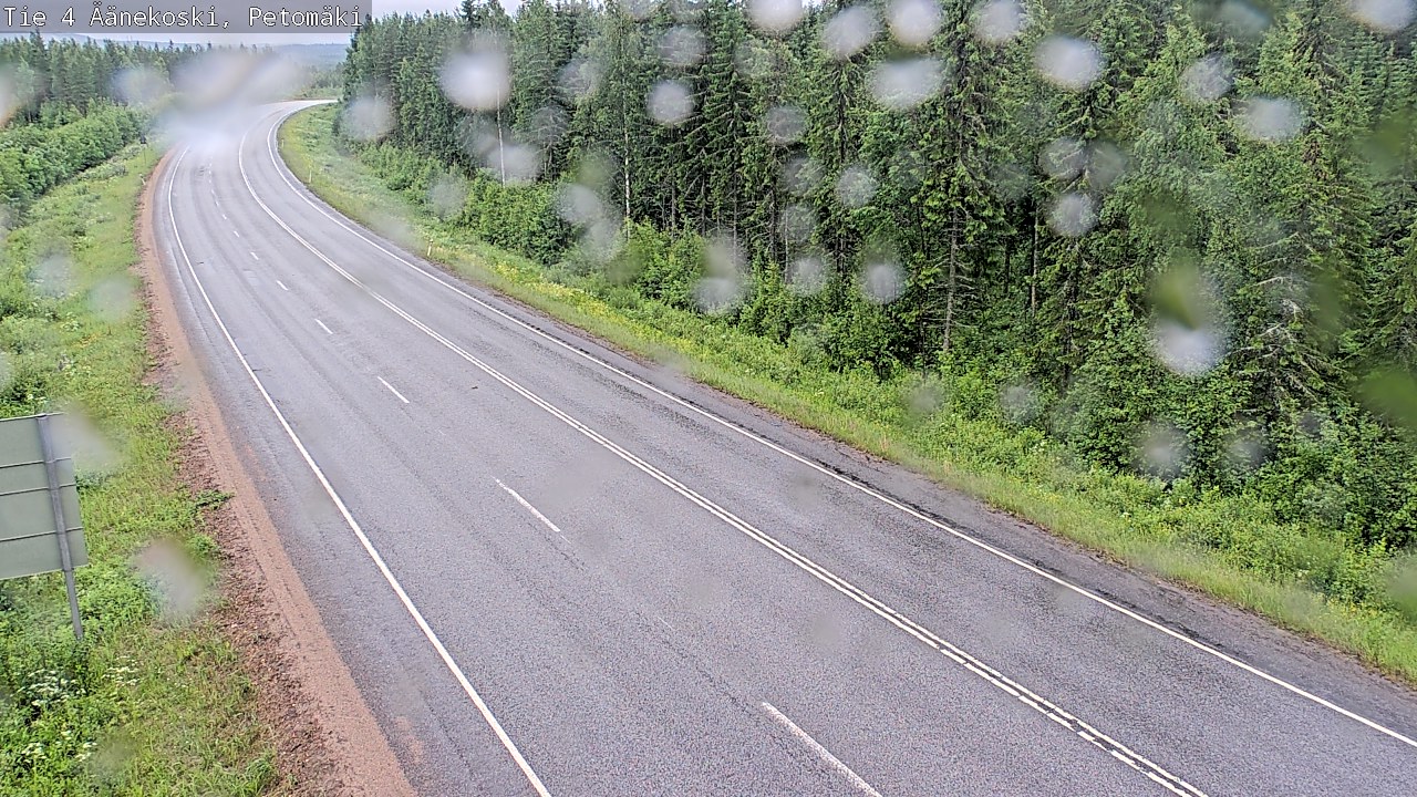 Weather Camera Image Väg 4 Äänekoski. PetomäkiPetomäki, Äänekoski, Keski-Suomi