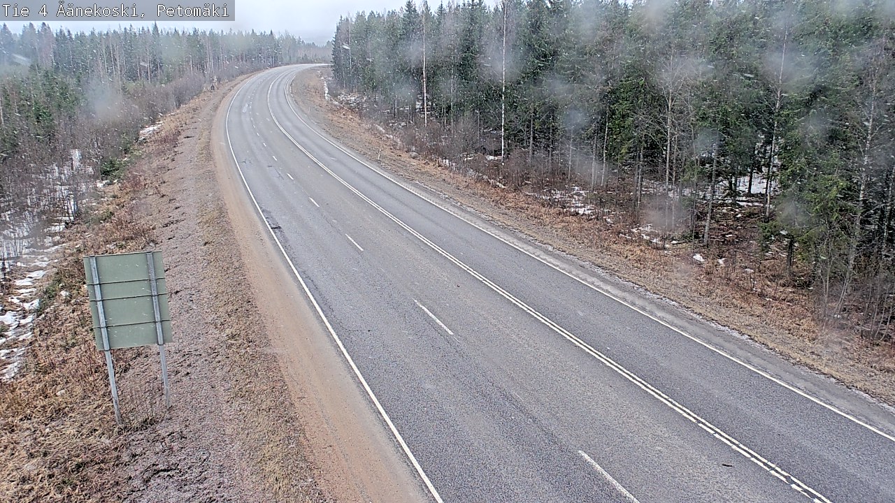 Weather Camera Image Road 4 Äänekoski. PetomäkiPetomäki, Äänekoski, Keski-Suomi