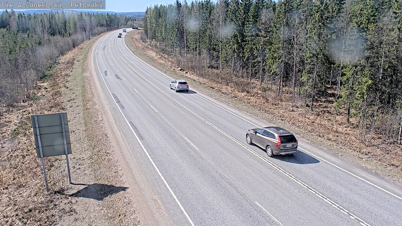 Weather Camera Image Väg 4 Äänekoski. PetomäkiPetomäki, Äänekoski, Keski-Suomi