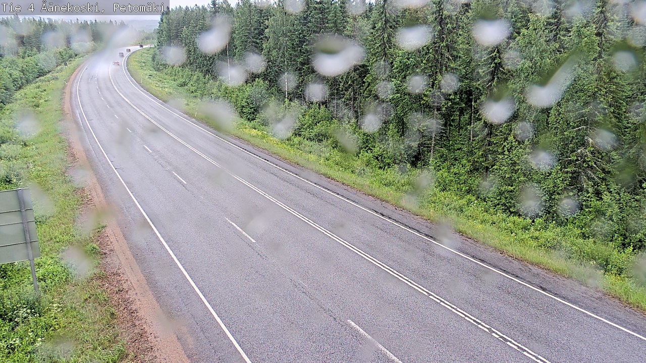 Weather Camera Image Väg 4 Äänekoski. PetomäkiPetomäki, Äänekoski, Keski-Suomi