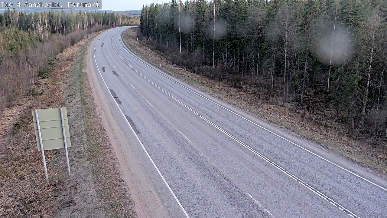 Weather Camera Image Väg 4 Äänekoski. PetomäkiPetomäki, Äänekoski, Keski-Suomi