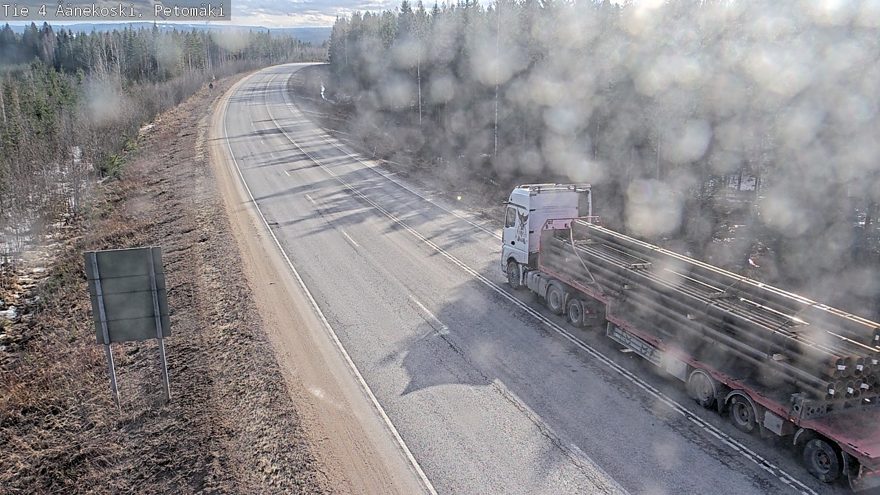 Weather Camera Image Road 4 Äänekoski. PetomäkiPetomäki, Äänekoski, Keski-Suomi