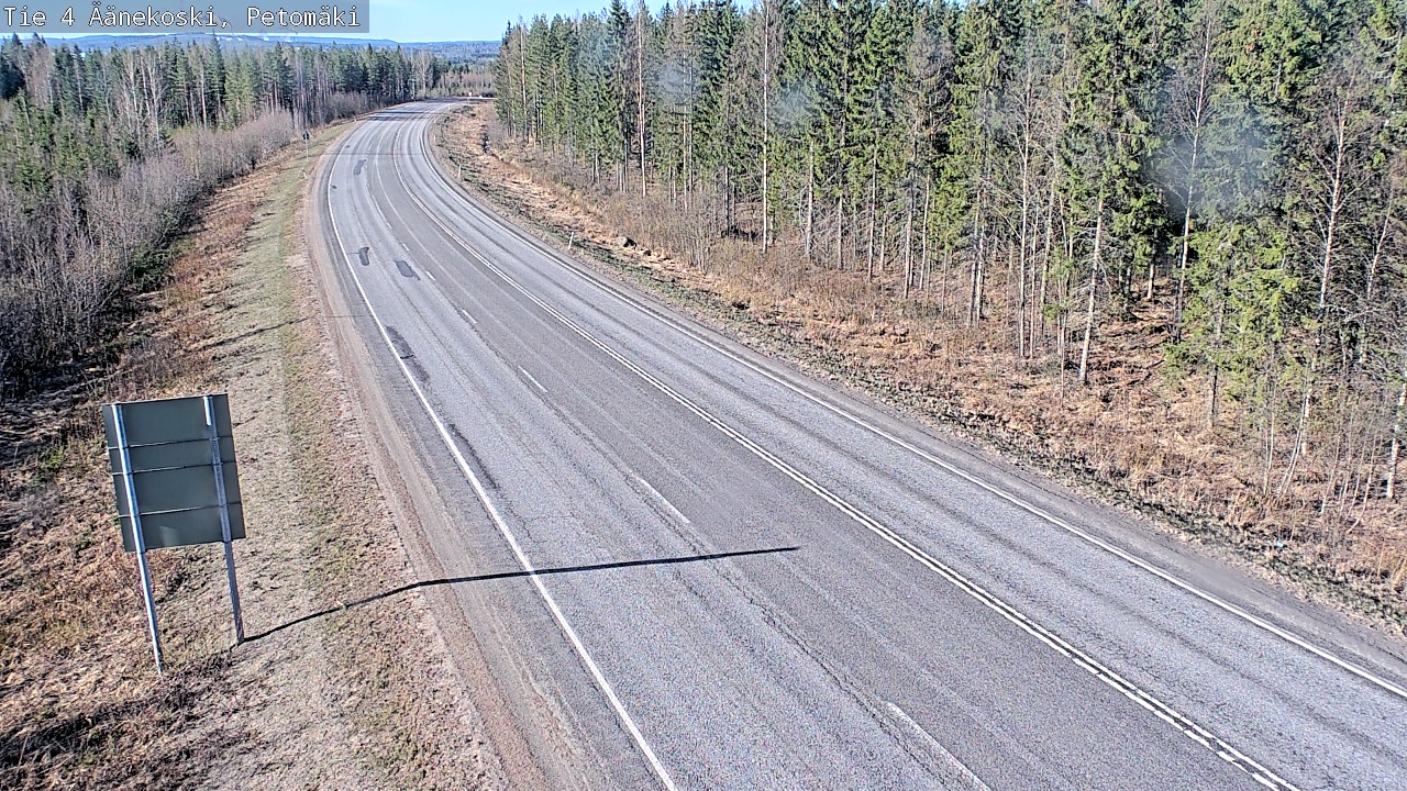 Weather Camera Image Väg 4 Äänekoski. PetomäkiPetomäki, Äänekoski, Keski-Suomi