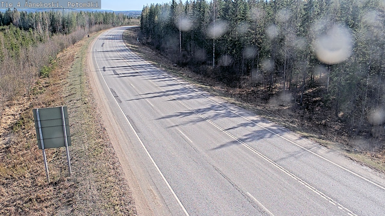 Weather Camera Image Väg 4 Äänekoski. PetomäkiPetomäki, Äänekoski, Keski-Suomi