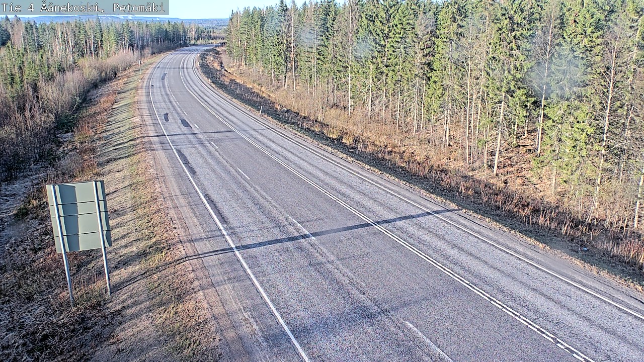 Weather Camera Image Väg 4 Äänekoski. PetomäkiPetomäki, Äänekoski, Keski-Suomi