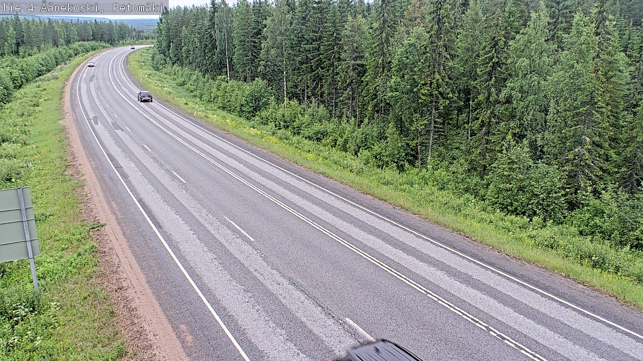 Weather Camera Image Väg 4 Äänekoski. PetomäkiPetomäki, Äänekoski, Keski-Suomi